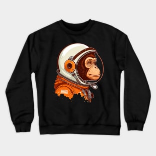 Monkey Astronaut Crewneck Sweatshirt